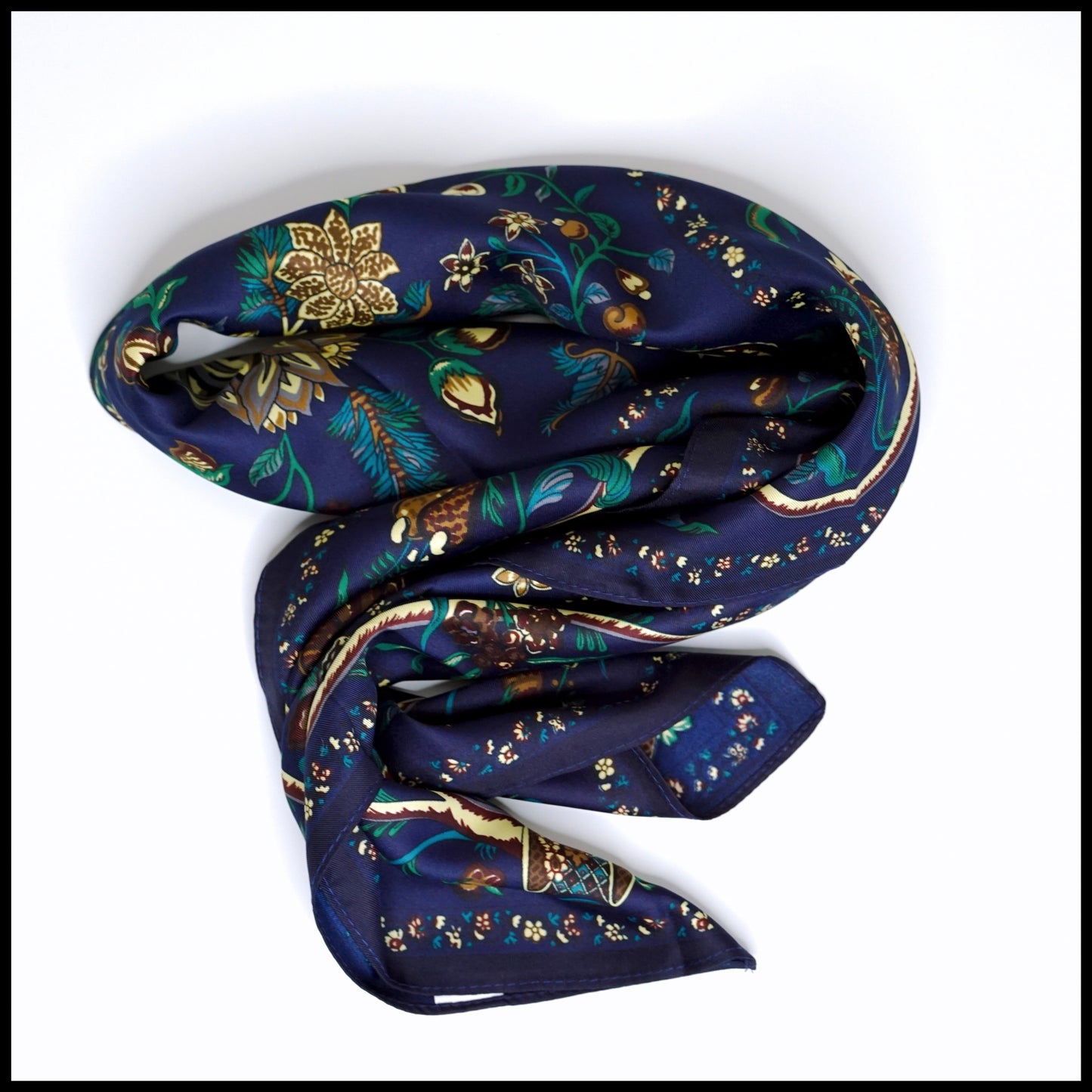 Paisley Print Satin Scarf - 1pc